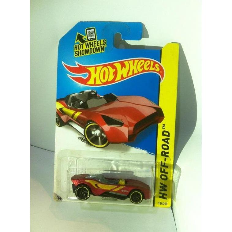 Hot Wheels. 2014 HW Off-Road Stunt Circuit - Carbonic. Anodized Dark Red MATTEL