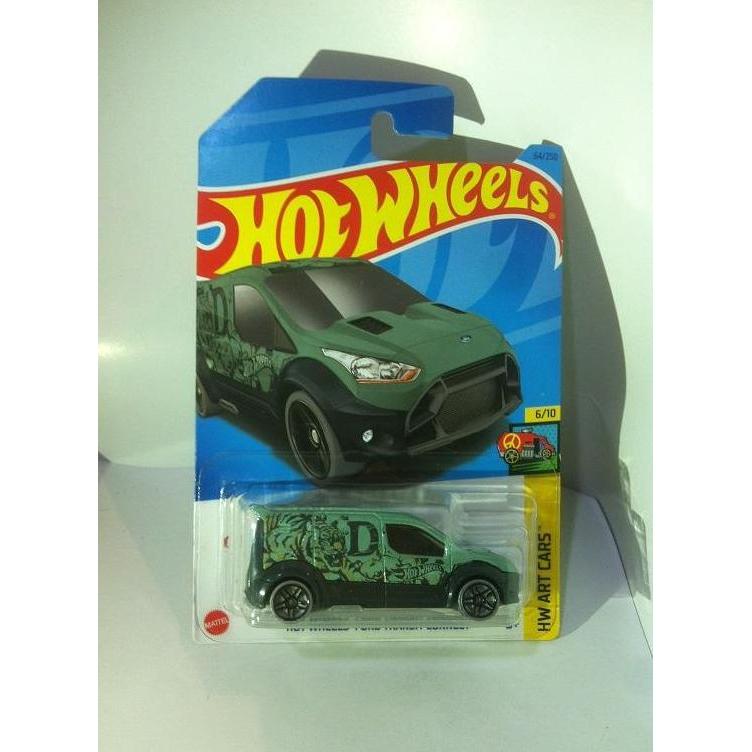 Hot Wheels. 2023 HW Art Cars - Ford Transit Connect. Teal MATTEL