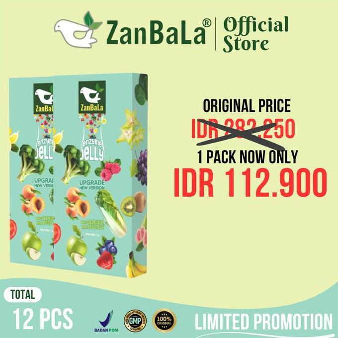 PROMO 12.12 NEW VERSIONZanBaLa fruit and vegetable High Enzyme Jelly untuk Membantu Melancarkan BAB