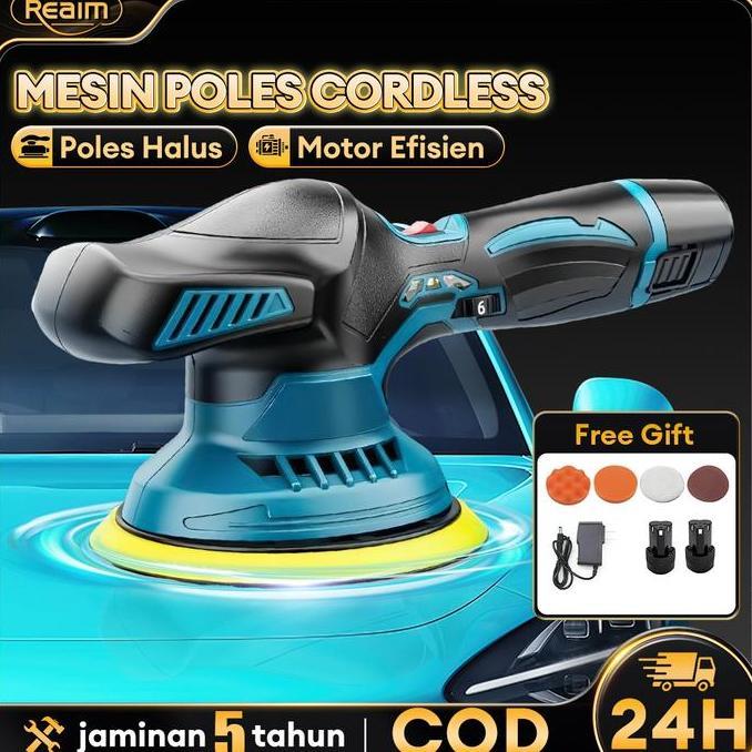 MESIN POLES MOBIL MESIN POLES MOBIL MESIN POLISHER CORDLESS POLISHER MACHINE POLISHER 5INCH ECCENTRI
