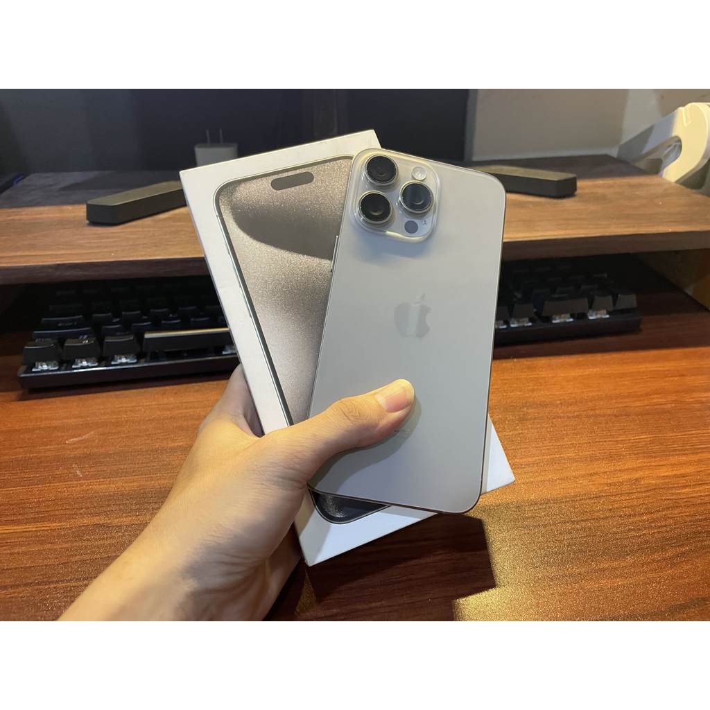 IPHONE 15 PRO MAX NATURAL 256 GB RESMI IBOX SECOND