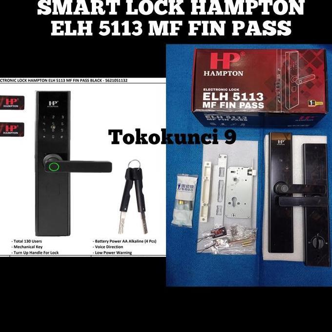 Kunci Digital Hampton ELH 5113 MF PASS FIN Smart Lock By Dekson