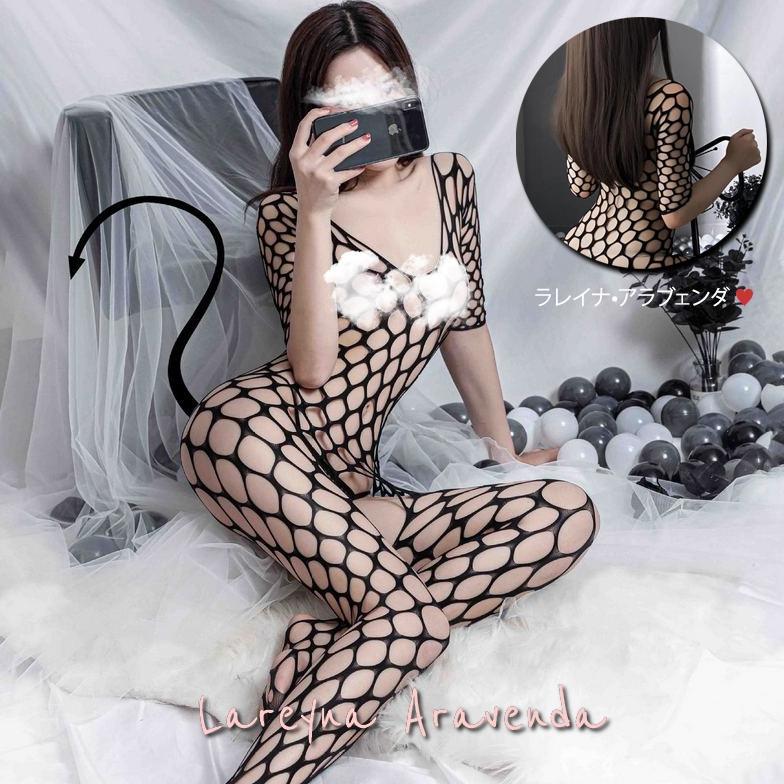 LINGERIE BODY STOKING JARING BESAR RATU LEBAH SEKSI LG023