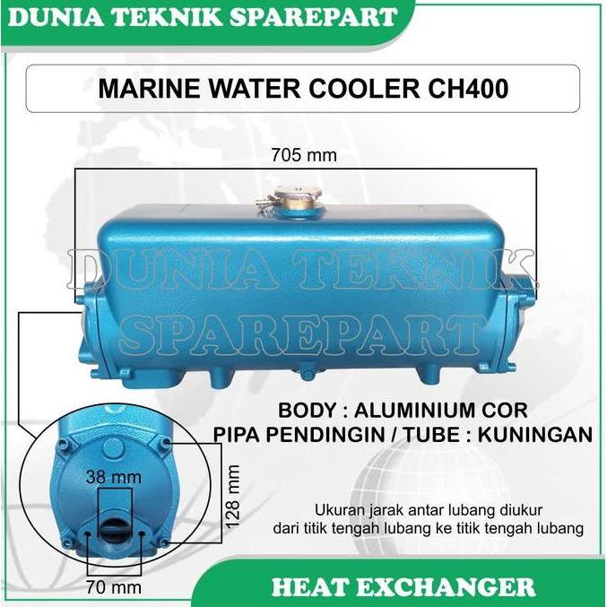 TERMURAH - CH400 MARINE WATER COOLER / RADIATOR MESIN KAPAL /  HEAT EXCHANGER