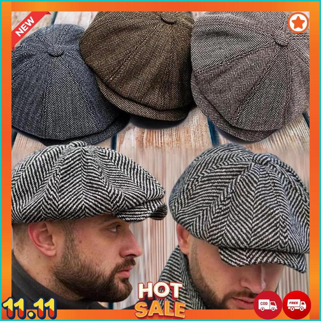 Topi Pet Apolo/Topi Seniman/Topi Zaman Dulu/Topi Newsboy [K2]