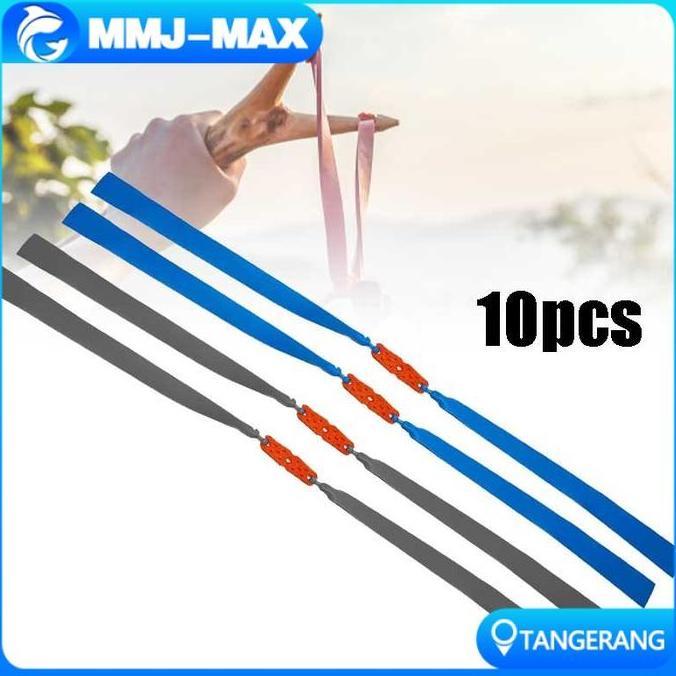 WODRUFT 10pcs Karet Ketapel Flat Band Ukuran 0.8mm / Karet Ketapel