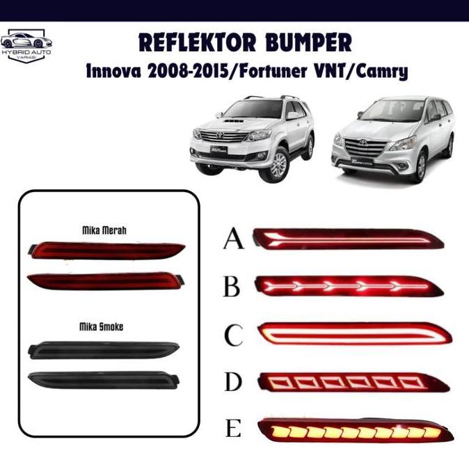 Lampu Reflektor Bumper Innova Lama Old 2008-2015 Fortuner VNT Camry 2006-2014 Mata Kucing LED Akseso