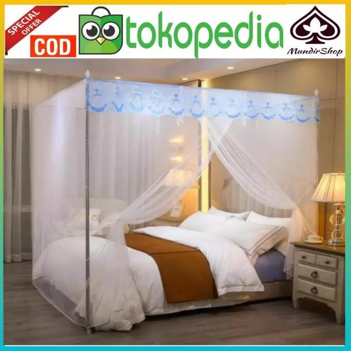 Best- Kelambu nyamuk kelambu kotak Lipat kelambu ukuran jumbo terbaru