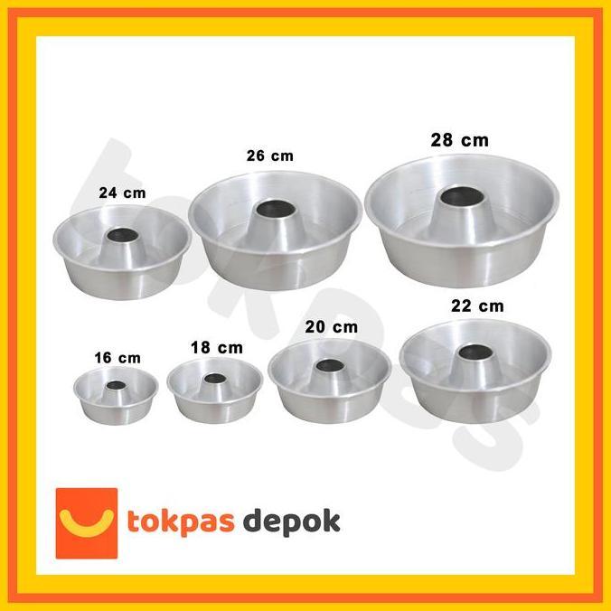 Kuekue- Loyang Press Tulban Bima Ukuran 18 20 24 26 28 Cm Bolu Kitchenware Loyang  Tulban Loyang  Tu