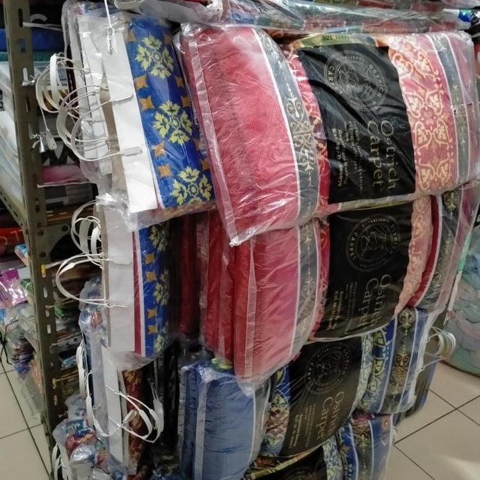 Ostrich Carpet Biru/Merah uk 205x240, Premium Quality