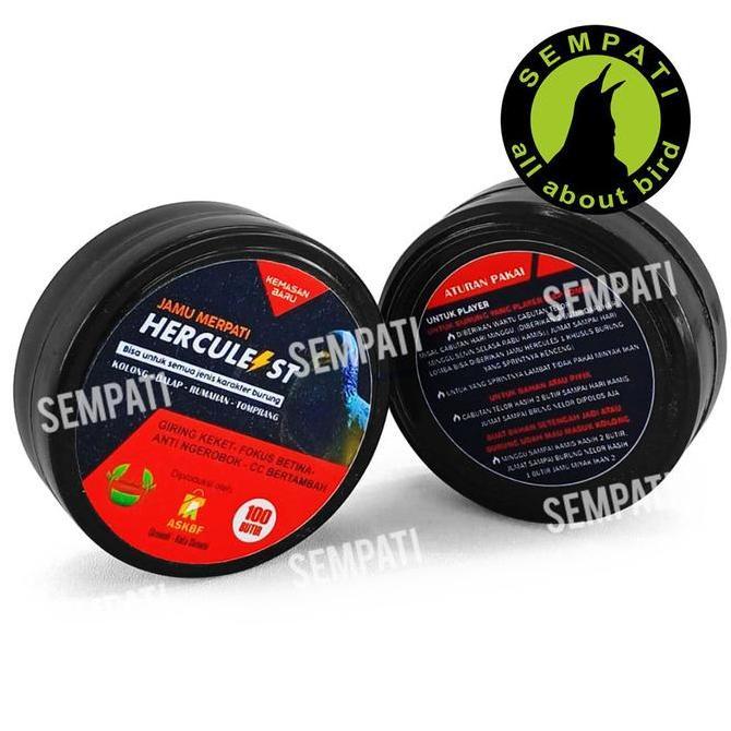 Jamu Merpati Hercules Herculest 100 Butir Obat Dopping Vitamin Suplemen Giring Super Keket Ngunci Ko