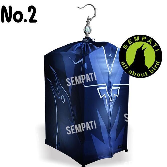 Krodong Kerodong Kotak Full Printing Single Layer Bahan Lotto Super No 2 Kain Cover Penutup Sangkar 