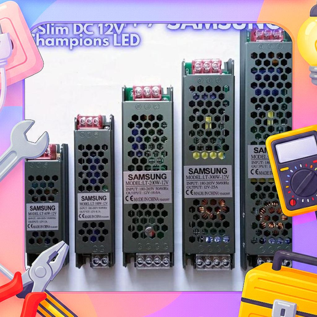 Trafo Led Power Supply Slim Samsung Dc 12V