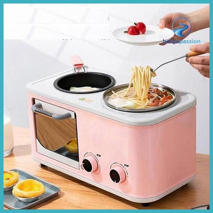 (ORI) BREAKFAST MACHINE 3 IN 1 MULTIFUNGSI / KOMPOR LISTRIK SERBAGUNA  MESIN SARAPAN MULTI-FUNGSIONA
