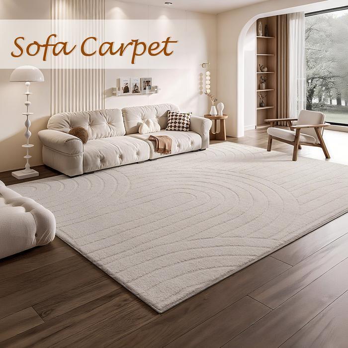 Sanhome Karpet Bulu Nyaman (Kaki Kosong Nyaman): Dasar Anti-Slip Berkualitas Gaya Minimalis Lembut S