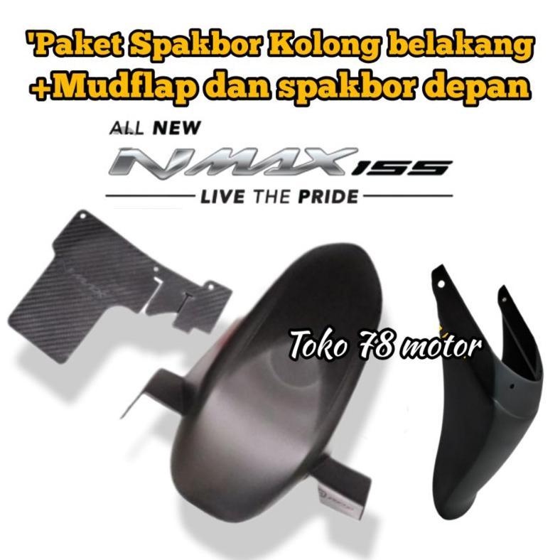 Paket Spakbor Depan dan spakbor belakang plus mudflap All new nmax 2022 2021 2020