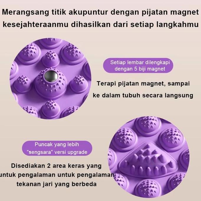 Karpet Pijat Refleksi Foot Reflexion Massage Pad Alas Kaki Reflexologi Kesehatan Akupuntur Punggung 