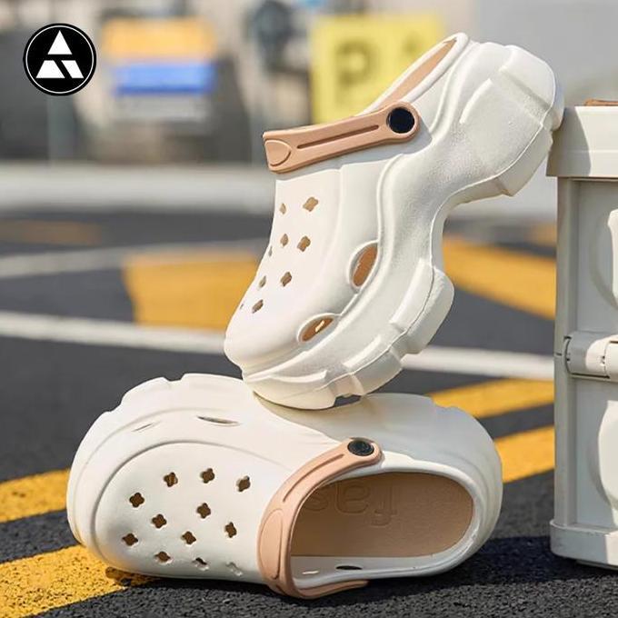 Jelitashoes- Derta Sandal Wedges Wanita Baim Fuji Karet Eva Jibbitz Jelly Slop Sandal Kodok Size 36-