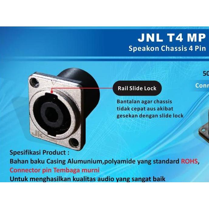 Socket Speakon Cassis Jk coustic JNLP 4MP