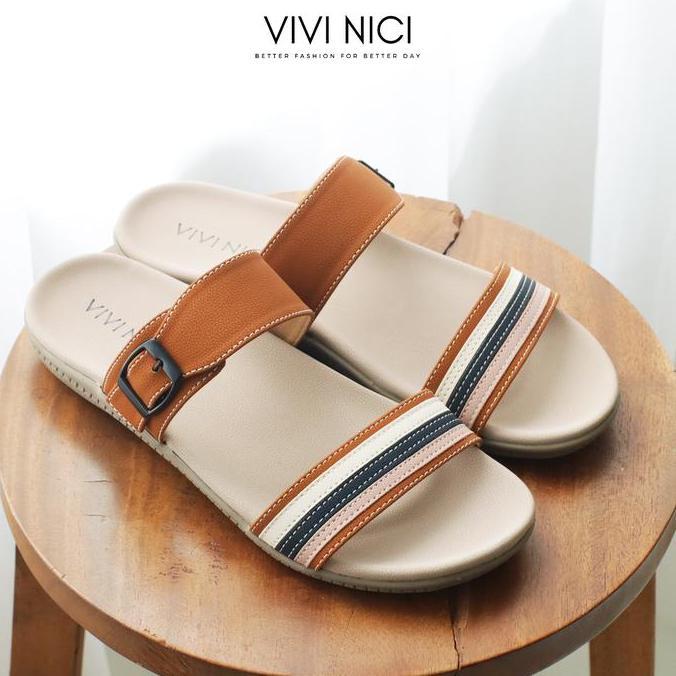 Jelitashoes- Vivi Nici - Chloe Sandal Wanita Sendal Jepit Karet Cewek