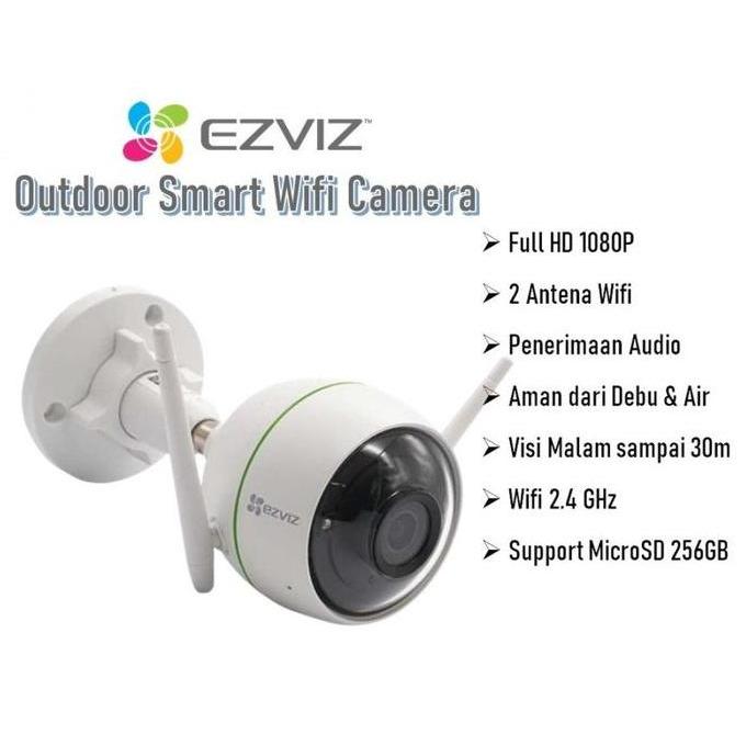 CCTV WIFI OUTDOOR EZVIZ C3WN 1080P Color Night Vision