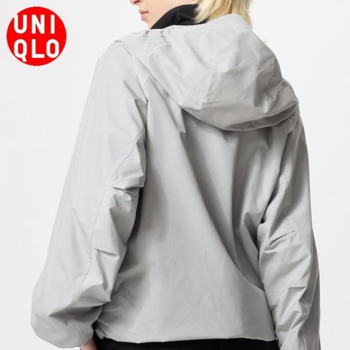 Jaket Parka Saku Proteksi Sinar UV Water Repellent UNIQLO Wanita Orinal Jastip