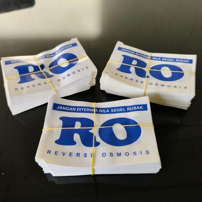 Segel Galon Ro Putih Tulisan Biru 1000 Pcs Termurah