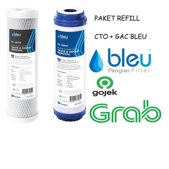 Refill Filter Air Cto & Gac Bleu Penguin 10 Inch Terbaik