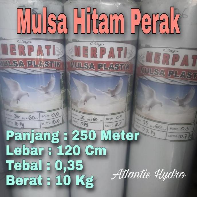 Plastik Mulsa Lebar 1,2 M Panjang 250 M ( 1 Roll ) MURAH  Tanaman