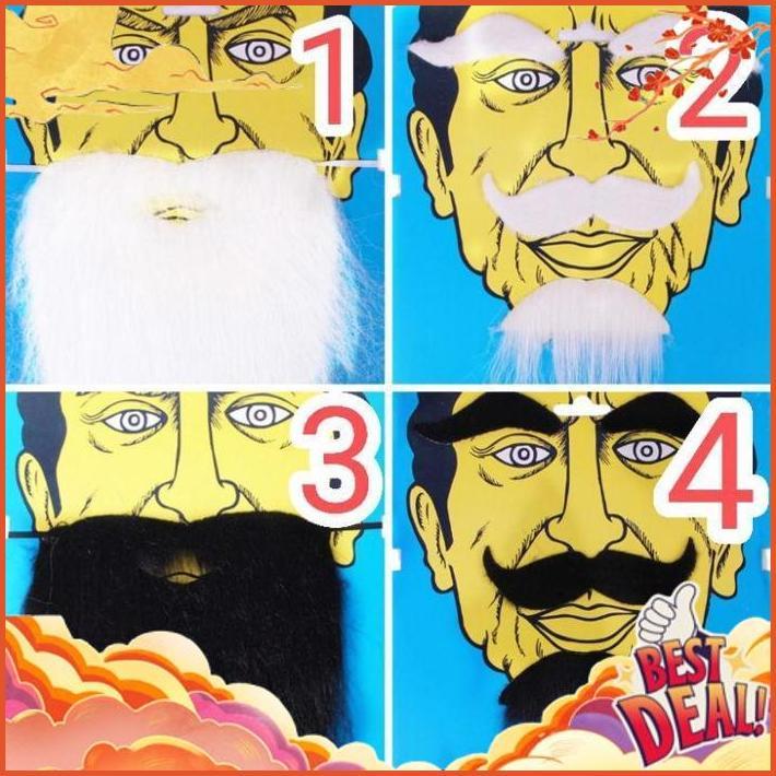 HANYA HARI INI Mainan jenggot dan kumis palsu untuk drama
