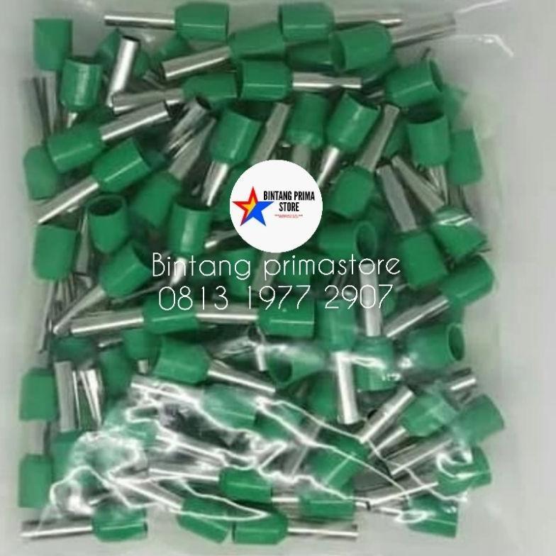 AudioWhell- Skun Kabel Ferrules / Scun Botol Ukuran 6 mm Warna Hijau