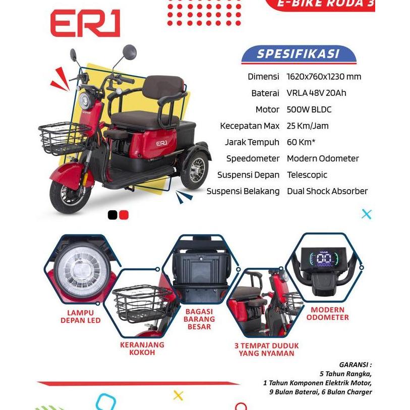Terlaris Sepeda Listrik Viar Er1 - Promo - Original