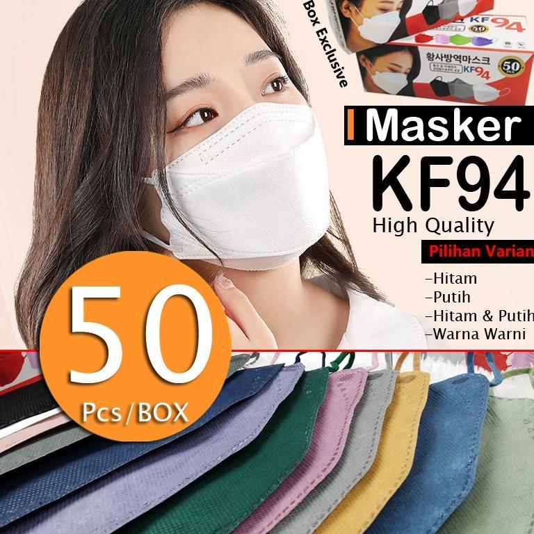 StockNEWS- MASKER KF94 isi 50pcs TERMURAH KF94 1 BOX ISI 50PCS MASKER KF94 50 PCS KF94 isi 50 masker