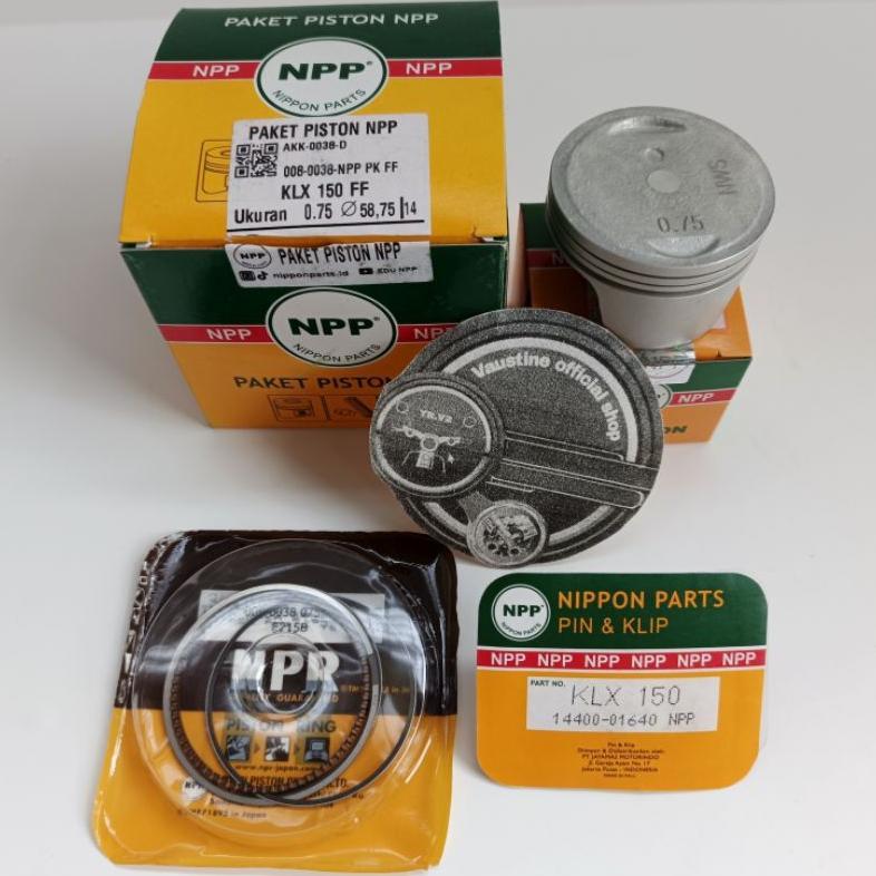 PISTON KIT SEHER PAKET KLX 150 ORI NPP UK STD 25 50 75 100