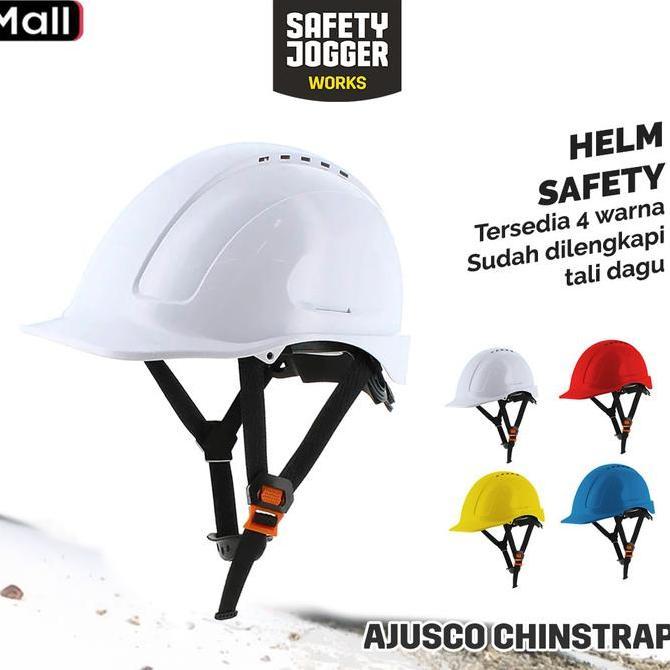 SIAPKIRIM Helm Safety Jogger Ajusco Chin Helm Safety Proyek Helm Climbing Helm Visitor READY STOCK