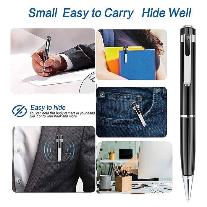 Ems Mini Cctv 1080P Kamera Portabel Pen Kamera Pengintai Tersembunyi Cam Model Pulpen Cctv Kamera
