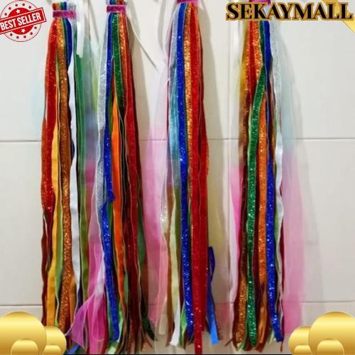 Tassel Rumbai Tamborin Gereja Pita Bludru Alat Tari COD