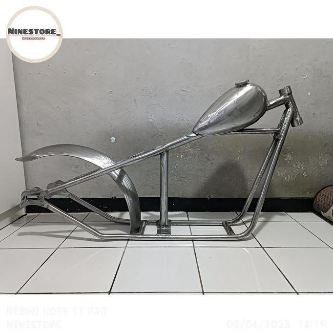 Paket hemat rangka frame chopper,tangki peanut, spakbor belakang Promo