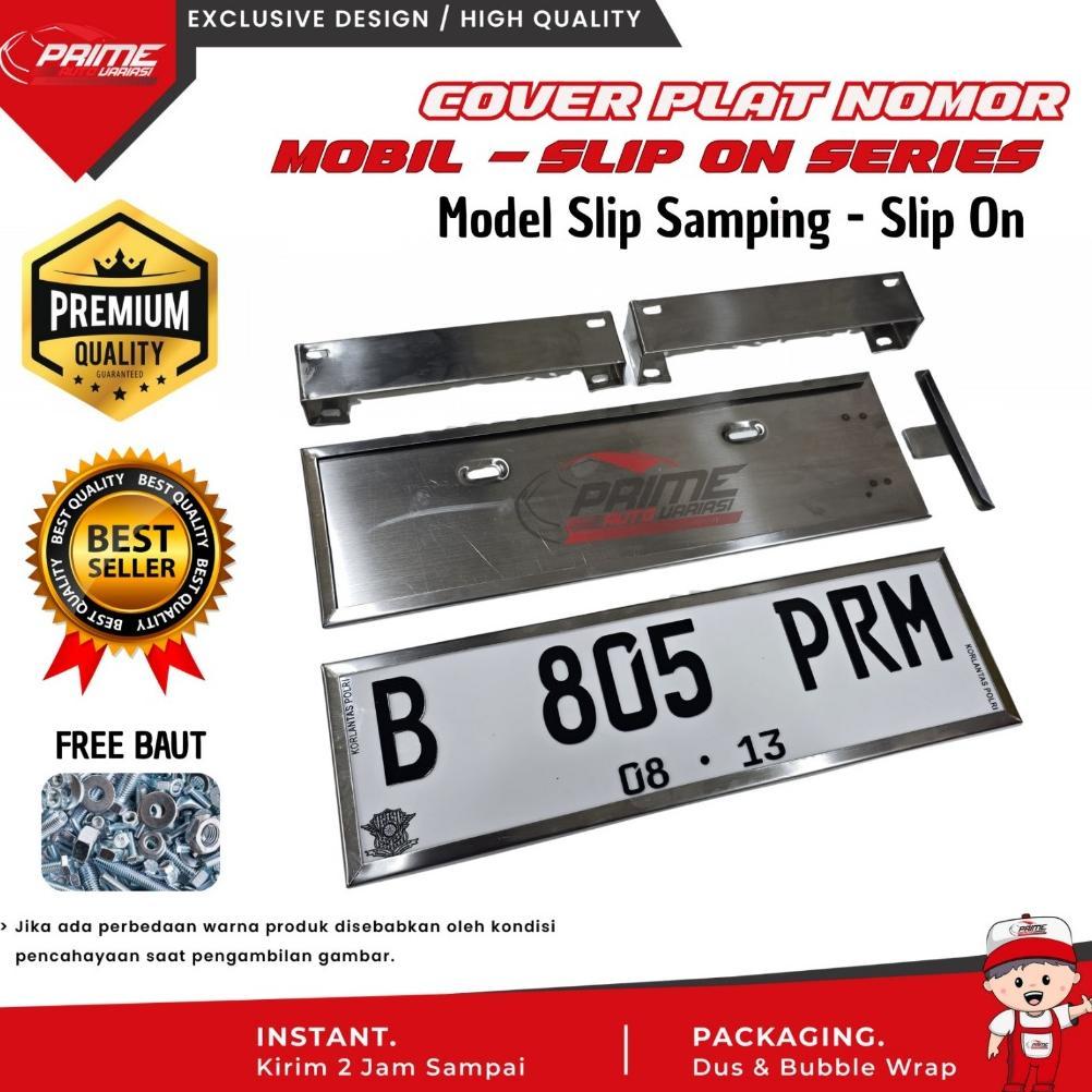 [SLIP ON] Tatakan Dudukan Plat Nomor Mobil Slip Samping Tempat Plat nomor Mobil Plat Slip On