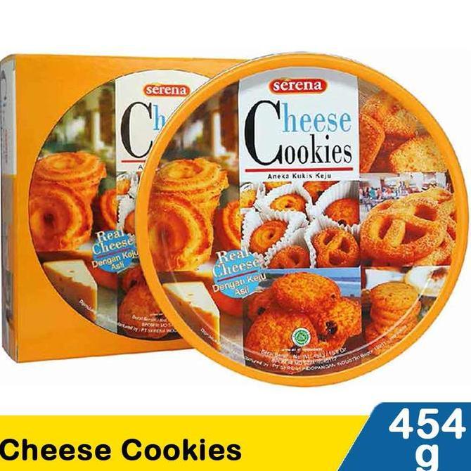 SERENA CHEESE COOKIES 454GRAM BISKUITS KEJU KEMASAN KALENG