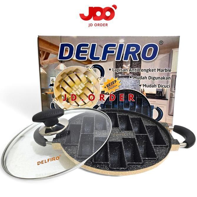 BEBAS ONGKIR - Delfiro Cetakan Kue Pukis 12 Lubang Premium, Pan Cetakan Kue Pukis Marble  Kitchenwar