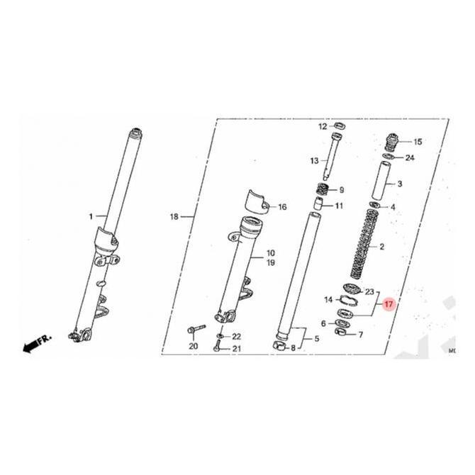 Sil Seal Shock Oli Debu Honda CB400 CB 400 VTec Terlaris