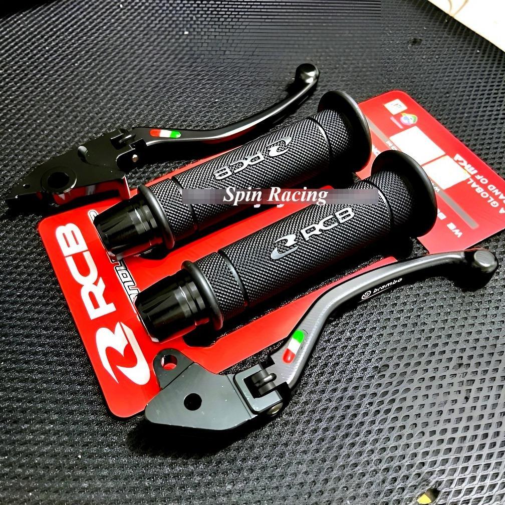 3in1 Handle Rem Lipat Black + Handgrip RCB Ori HG55 + Jalu Stang Full CNC / VARIO 125 NEW ESP VARIO 