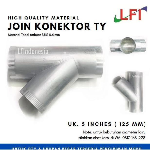 Join Konektor Ty 5 Inch (125 Mm) - Bjls 0.6 Mm