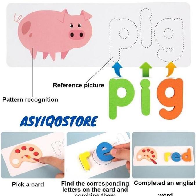 MAINAN ANAK PEREMPUAN EDUKASI BALITA UNTUK USIA 3 TAHUN SPELLING GAME KODE 806