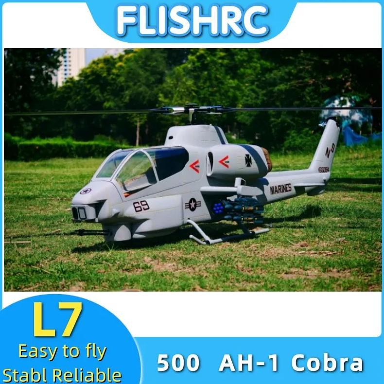 FL500 V2 FLISHRC 500 AH-1 Cobra 500 Size Scale Helicopter GPS with L7 Flight Control RTF /BNF Hobby,