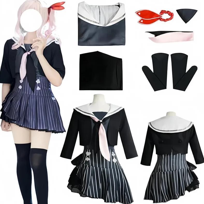 Akiyama Mizuki Cosplay Costume Colorful Stage Dress Halloween Party Outfits Full Set