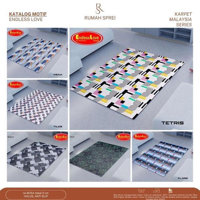 KARPET BUSA MALAYSIA - ENDLESS LOVE - BESAR - 150 x 190