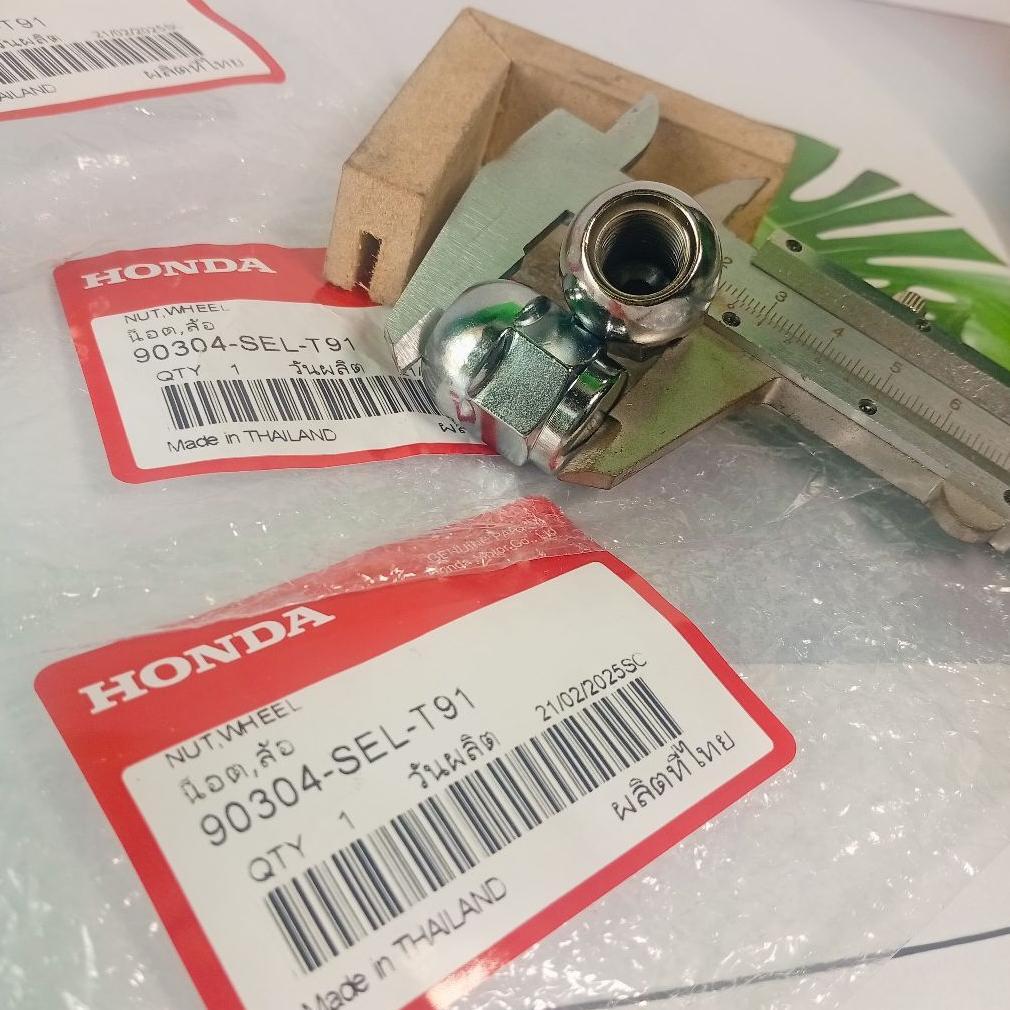 Mur Roda Nut Wheel Velg Kunci 19 ORI Honda 90304-SEL-T91 Honda Jazz Gd3 Ge8 Gk5 Brio City Gd8 Gm2 Gm