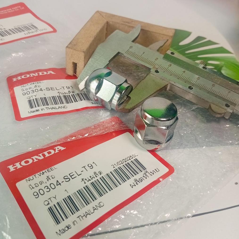 Mur Roda Nut Wheel Velg Kunci 19 ORI Honda 90304-SEL-T91 Honda Jazz Gd3 Ge8 Gk5 Brio City Gd8 Gm2 Gm